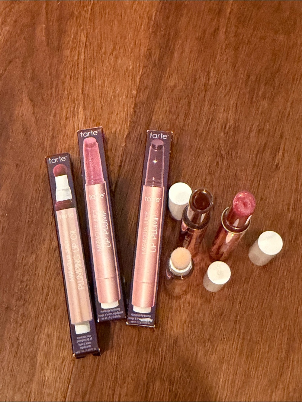 tarte Lip Plump Gloss Duo & Lipstick Set — Rose Pink & Mauve